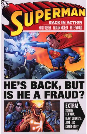Superman: Back in Action TPB 1 published by DC with cover art by Dave Gibbons