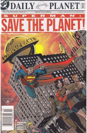 Superman: Save the Planet 1 (Newsstand) published by DC with cover art by Scot Eaton