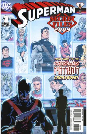 Superman: Secret Files 2009 1 published by DC with cover art by Aaron Lopresti