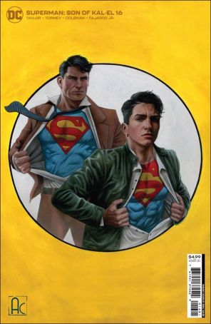 Superman: Son of Kal-El 16A published by DC with cover art by Ariel Colon