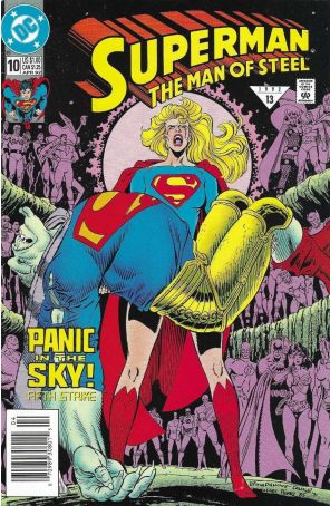 Superman: The Man of Steel 10 (Newsstand) published by DC with cover art by Jon Bogdanove