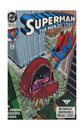Superman: The Man of Steel 12 published by DC with cover art by Jon Bogdanove