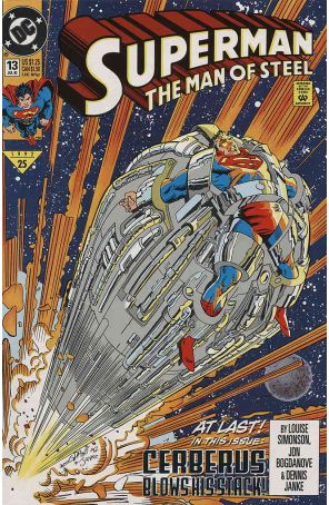 Superman: The Man of Steel 13 published by DC with cover art by Jon Bogdanove
