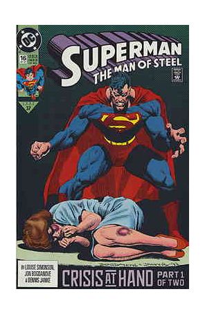 Superman: The Man of Steel 16 published by DC with cover art by Jon Bogdanove