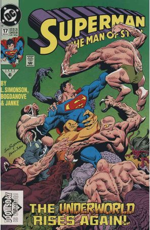 Superman: The Man of Steel 17 published by DC with cover art by Jon Bogdanove
