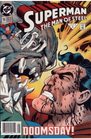 Superman: The Man of Steel 19 (Newsstand) published by DC with cover art by Jon Bogdanove