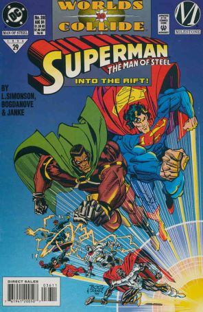 Superman: The Man of Steel 36 published by DC with cover art by Jon Bogdanove