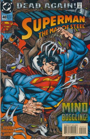 Superman: The Man of Steel 40 published by DC with cover art by Jon Bogdanove