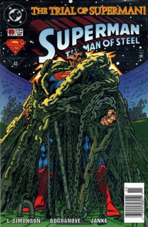 Superman: The Man of Steel 50 (Newsstand) published by DC with cover art by Jon Bogdanove