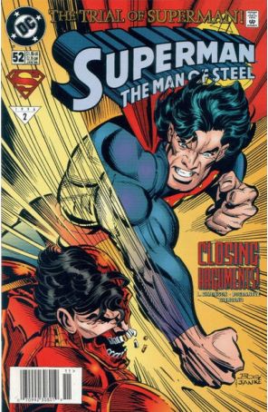 Superman: The Man of Steel 52 (Newsstand) published by DC with cover art by Jon Bogdanove