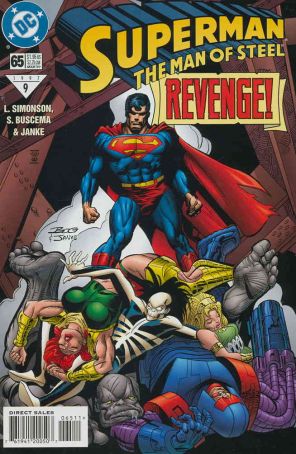 Superman: The Man of Steel 65 published by DC with cover art by Jon Bogdanove