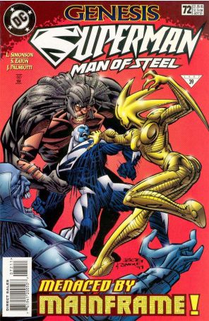 Superman: The Man of Steel 72 published by DC with cover art by Jon Bogdanove