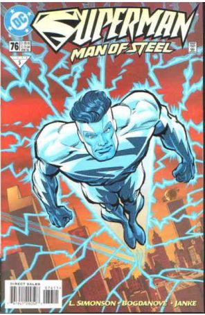 Superman: The Man of Steel 76 published by DC with cover art by Jon Bogdanove