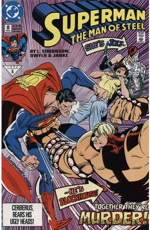 Superman: The Man of Steel 8 published by DC with cover art by Jon Bogdanove