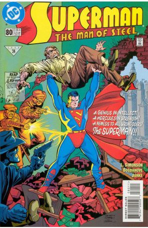 Superman: The Man of Steel 80 published by DC with cover art by Jon Bogdanove