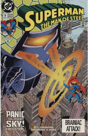 Superman: The Man of Steel 9 published by DC with cover art by Jon Bogdanove