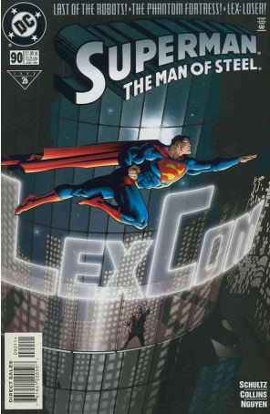Superman: The Man of Steel 90 published by DC with cover art by Doug Mahnke
