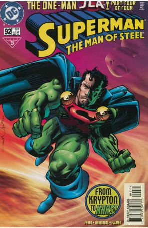 Superman: The Man of Steel 92 published by DC with cover art by Walt Simonson