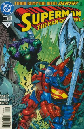 Superman: The Man of Steel 96 published by DC with cover art by Dwayne Turner