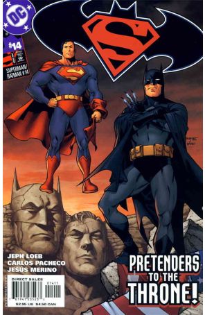 Superman/Batman 14 published by DC with cover art by Carlos Pacheco