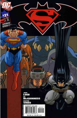 Superman/Batman 21 published by DC with cover art by Ed McGuinness