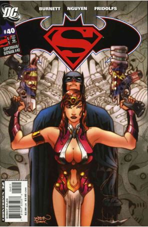 Superman/Batman 40 published by DC with cover art by Dustin Nguyen