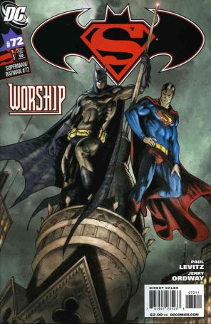 Superman/Batman 72 published by DC with cover art by Fabrizio Fiorenino