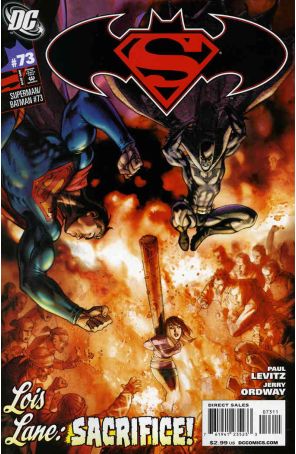 Superman/Batman 73 published by DC with cover art by Fabrizio Fiorenino