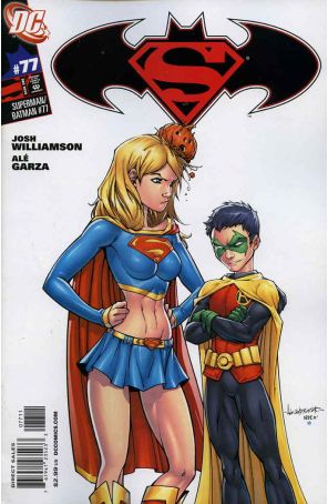Superman/Batman 77 published by DC with cover art by Alé Garza