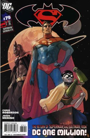 Superman/Batman 79 published by DC with cover art by Fiona Staples