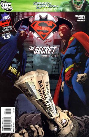 Superman/Batman 85 published by DC with cover art by Miguel Sepulveda