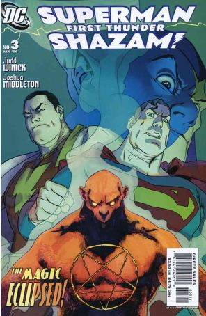 Superman/Shazam: First Thunder 3 published by DC with cover art by Joshua Middleton