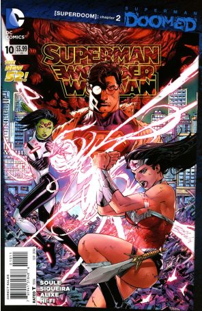 Superman/Wonder Woman 10 published by DC with cover art by Tony Daniel