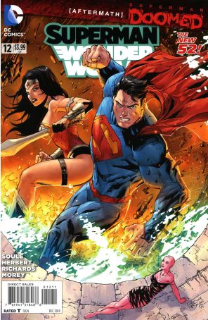 Superman/Wonder Woman 12 published by DC with cover art by Tony Daniel