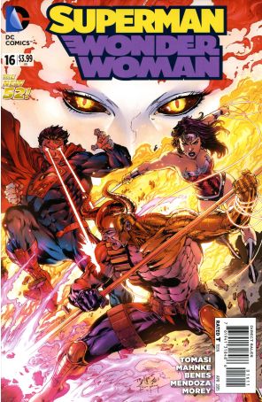 Superman/Wonder Woman 16 published by DC with cover art by Doug Mahnke