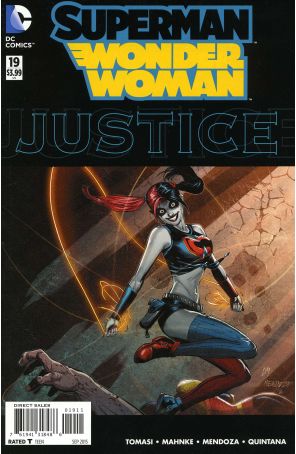 Superman/Wonder Woman 19 published by DC with cover art by Jaime Mendoza