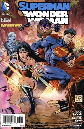 Superman/Wonder Woman 2 published by DC with cover art by Tony Daniel