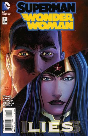 Superman/Wonder Woman 21 published by DC with cover art by Paulo Siqueira