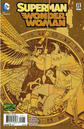 Superman/Wonder Woman 22A published by DC with cover art by John Paul Leon