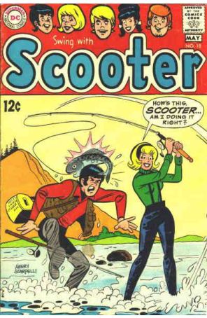 Swing with Scooter 18 published by DC with cover art by Henry Scarpelli