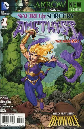 Sword of Sorcery (2nd Series) 1 published by DC with cover art by Aaron Lopresti