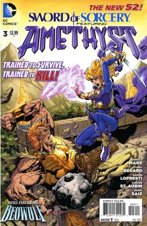Sword of Sorcery (2nd Series) 3 published by DC with cover art by Aaron Lopresti