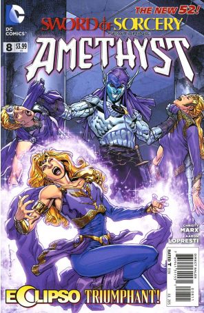 Sword of Sorcery (2nd Series) 8 published by DC with cover art by Aaron Lopresti