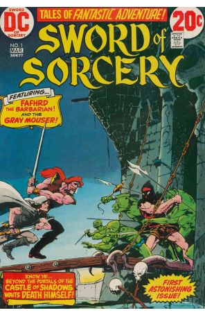 Sword of Sorcery 1 published by DC with cover art by Michael W. Kaluta
