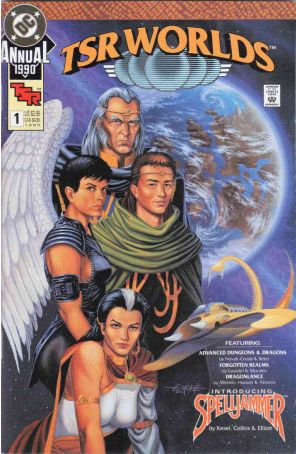 TSR Worlds Annual 1 published by DC with cover art by E.L. Moore