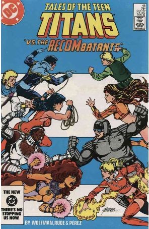 Tales of the Teen Titans 48 published by DC with cover art by George Pérez