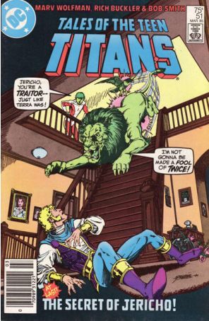 Tales of the Teen Titans 51 (Newsstand) published by DC with cover art by George Pérez