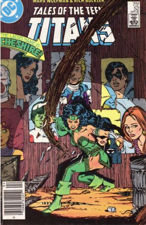 Tales of the Teen Titans 52 (Newsstand) published by DC with cover art by George Pérez
