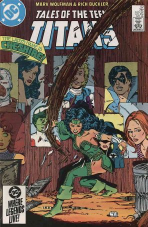 Tales of the Teen Titans 52 published by DC with cover art by George Pérez