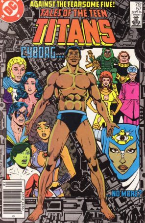 Tales of the Teen Titans 57 (Newsstand) published by DC with cover art by Chuck Patton